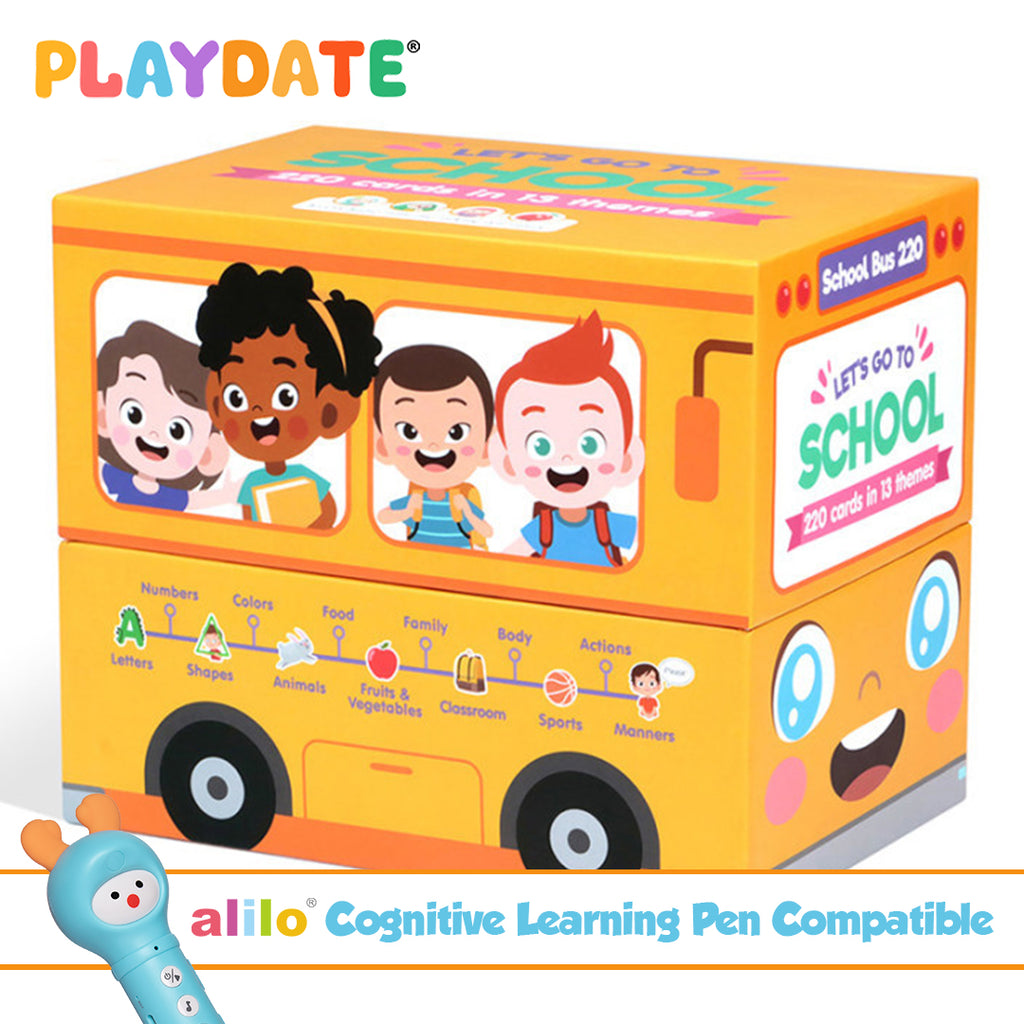 Playdate Smart Readers Collection: Let's Go To School (220 Cards)
