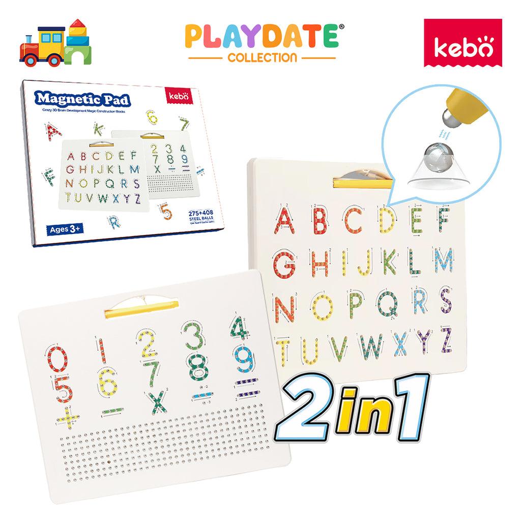 Kebo Magnetic Pad - Double Sided Learn to Write Educational Toy