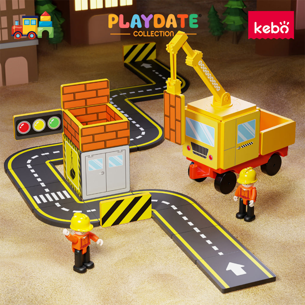 Kebo Magnetic Builder Playset - 36pcs Educational Magnetic Tiles Building Toy
