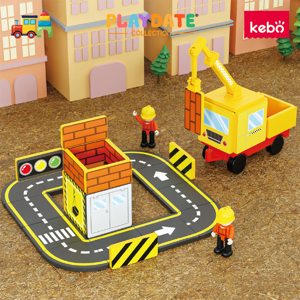 Kebo Magnetic Builder Playset - 36pcs Educational Magnetic Tiles Building Toy