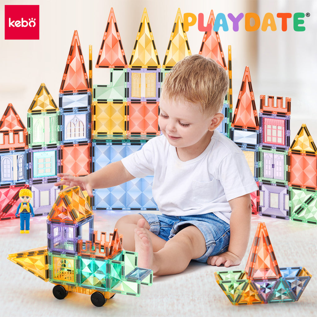 Kebo Starshine Magnetic Learning Tiles Educational Montessori Toys Building Blocks