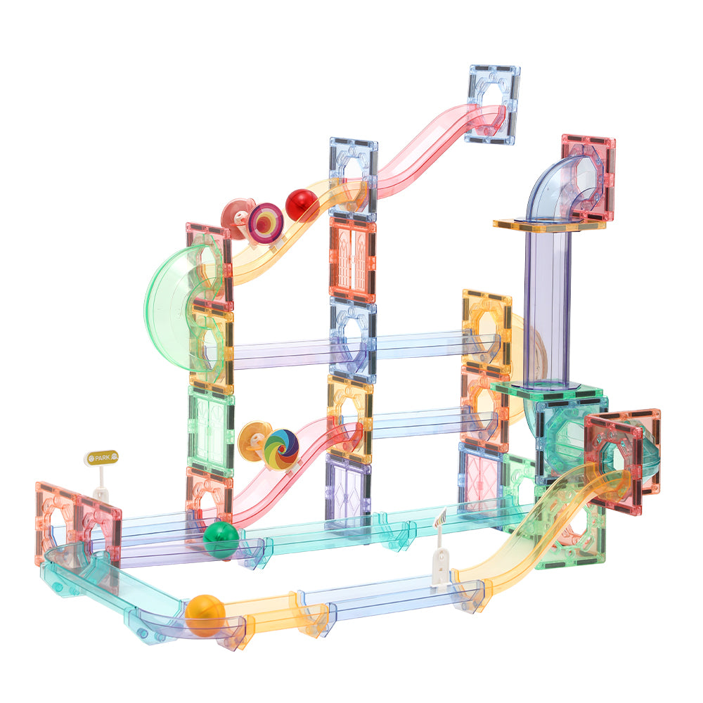 Kebo Magnetic Marble Run Paradise Tiles Educational Montessori Toys Building Blocks