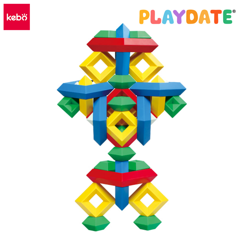 Kebo Pyramid Building Blocks Educational Montessori Toys