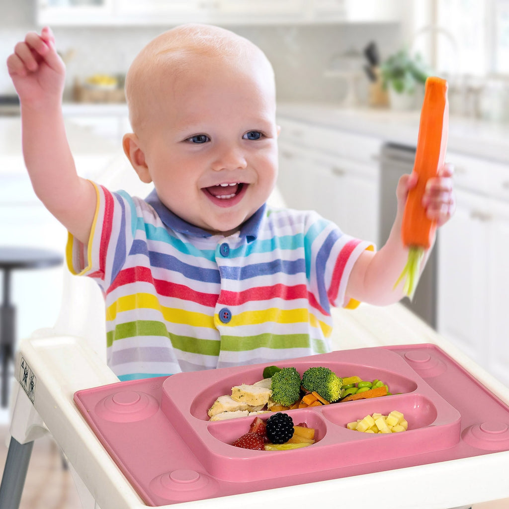 EasyTots EasyMat Original: Toddler Suction Placemat & Spoon