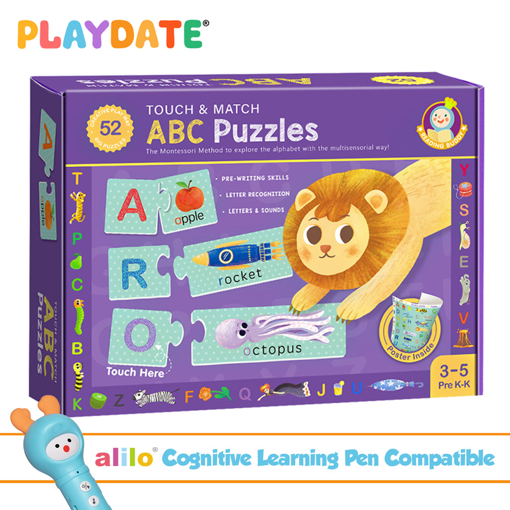 Playdate Smart Readers Collection: Touch and Match - ABC Puzzles