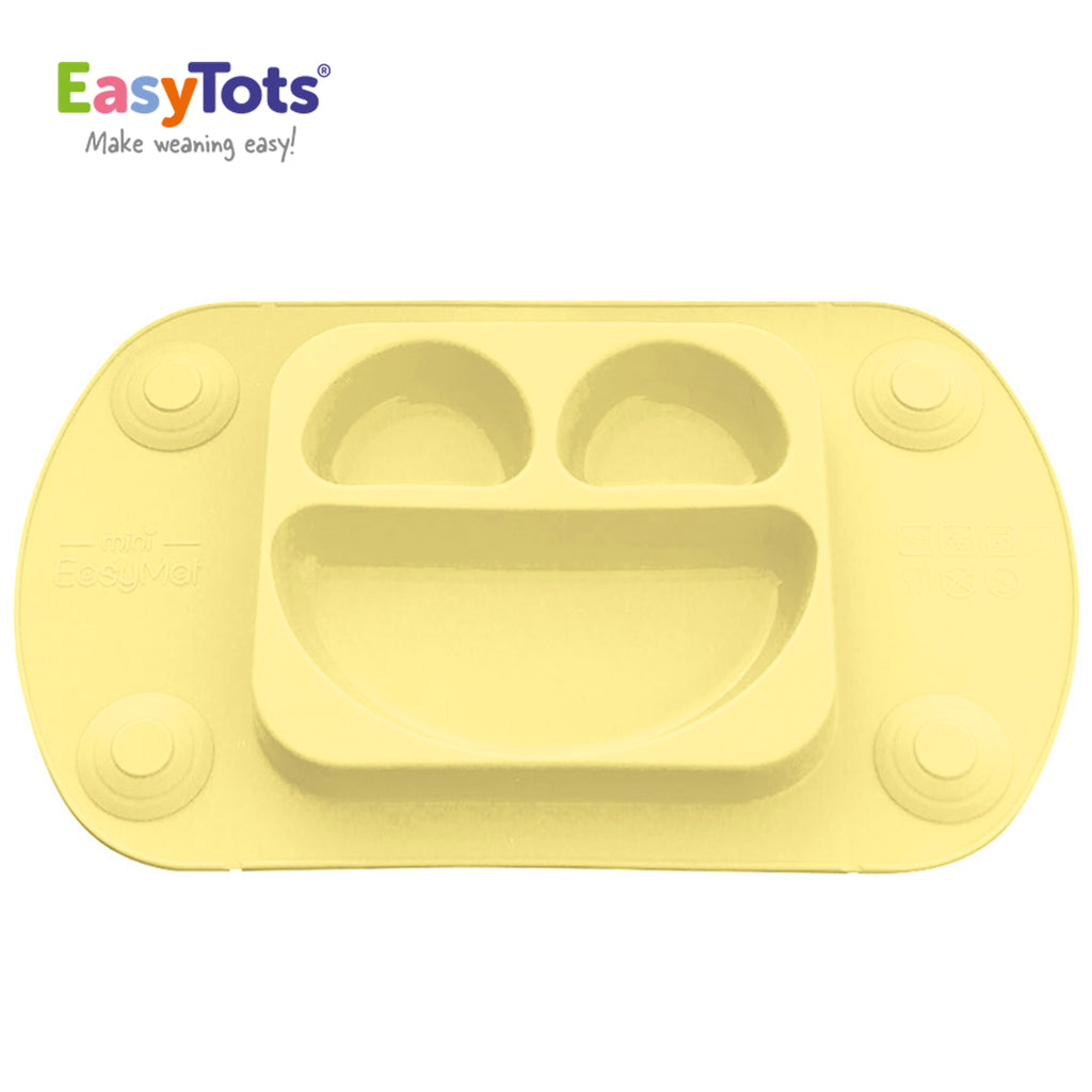 EasyTots EasyMat Mini: Portable Baby Divided Suction Tray