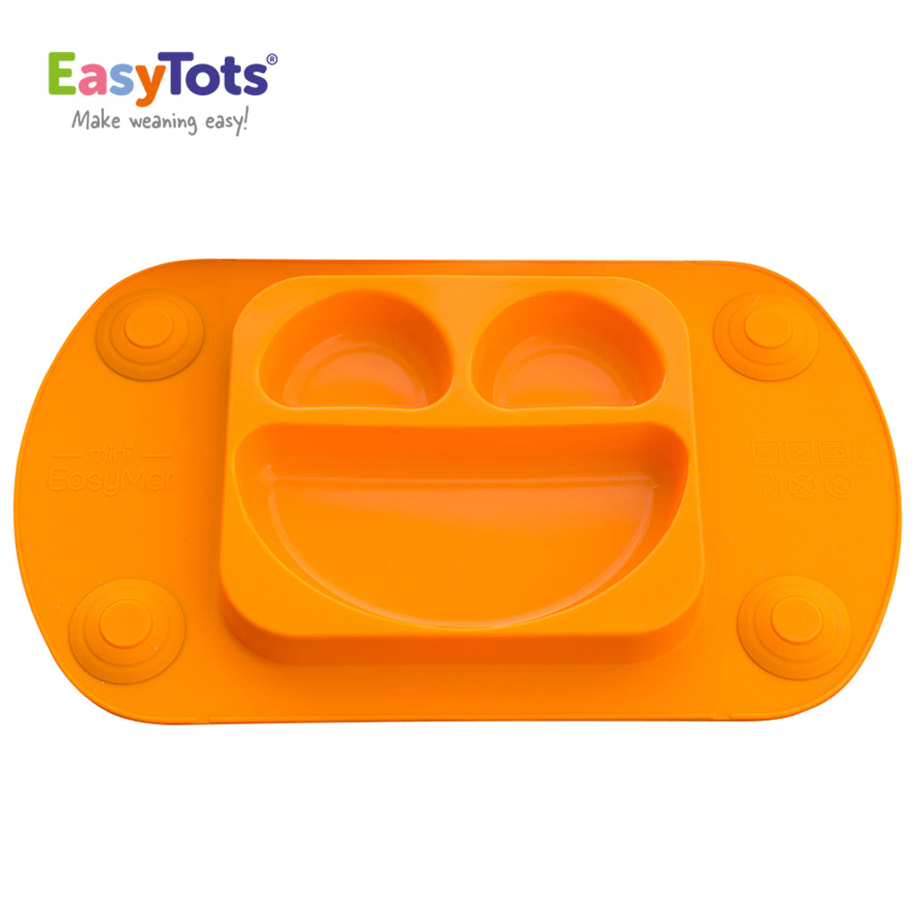 EasyTots EasyMat Mini: Portable Baby Divided Suction Tray