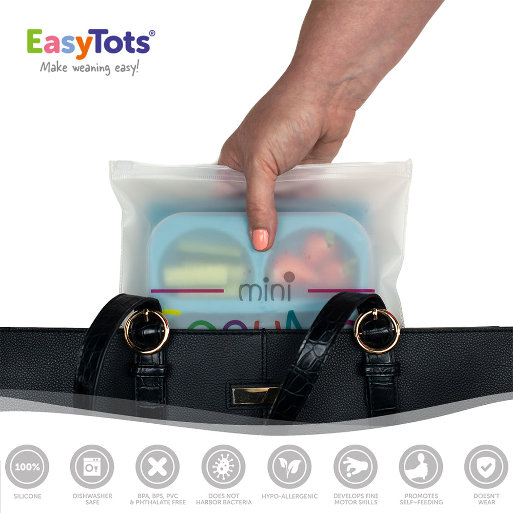 EasyTots EasyMat Mini: Portable Baby Divided Suction Tray