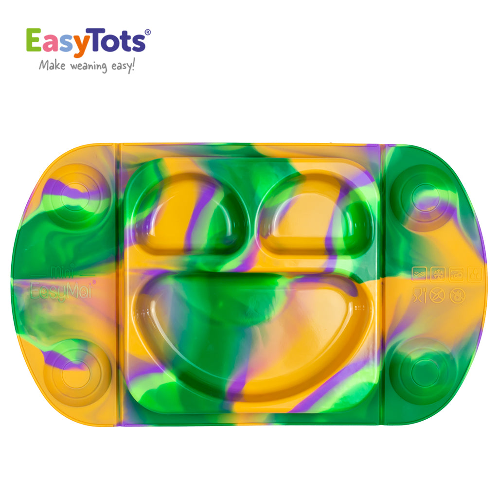 EasyTots EasyMat Mini: Portable Baby Divided Suction Tray