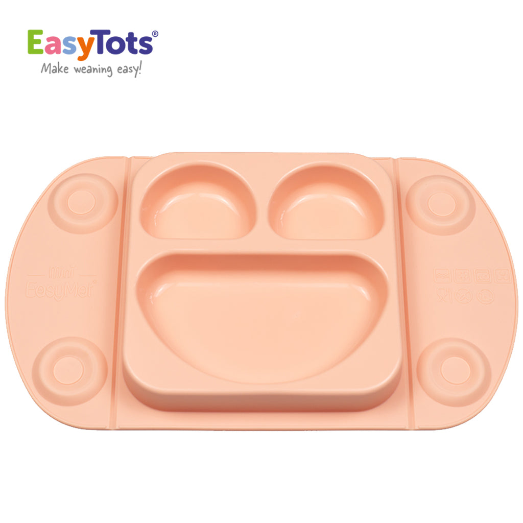 EasyTots EasyMat Mini: Portable Baby Divided Suction Tray