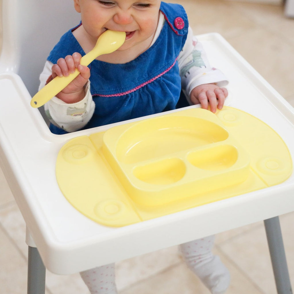 EasyTots EasyMat Mini: Portable Baby Divided Suction Tray