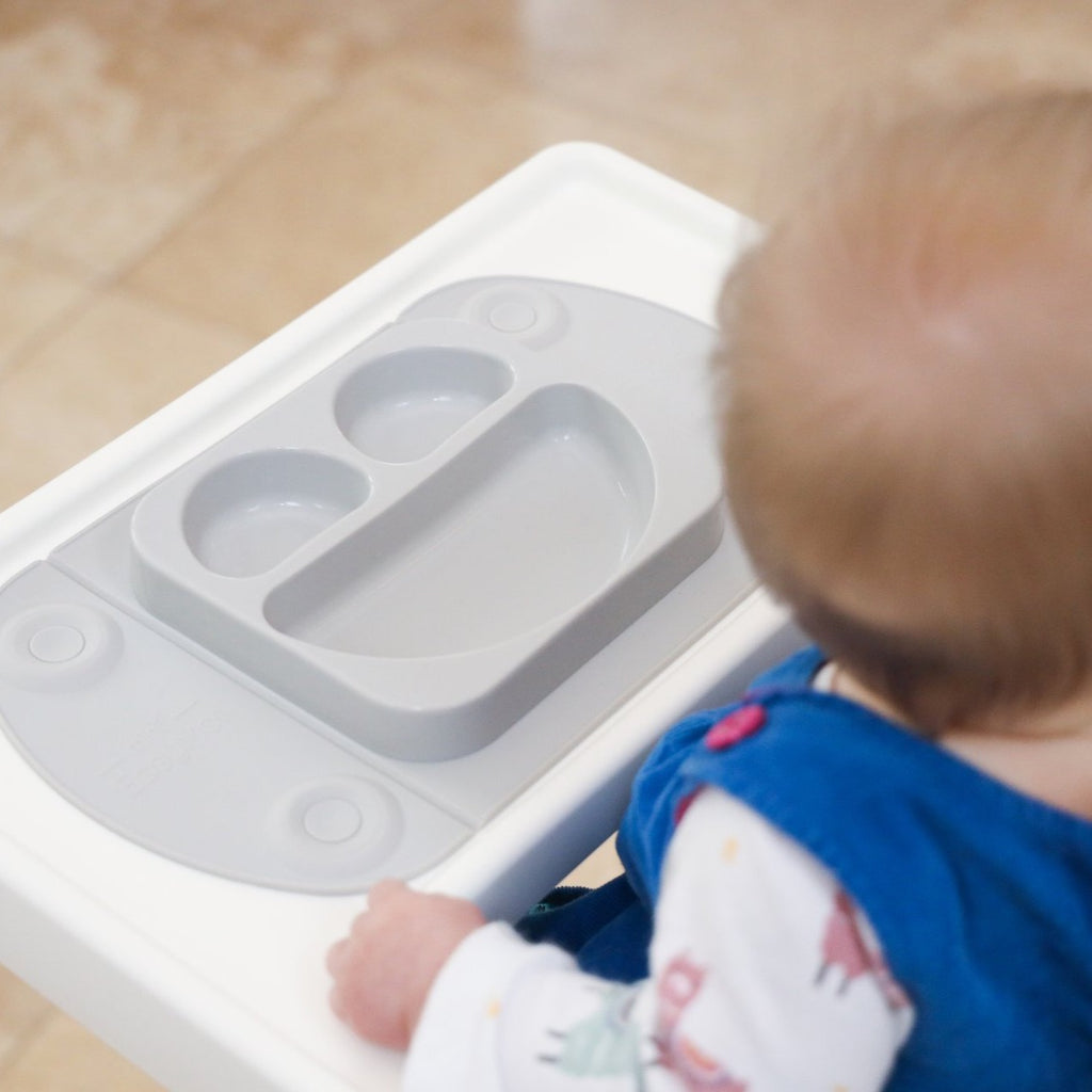 EasyTots EasyMat Mini: Portable Baby Divided Suction Tray