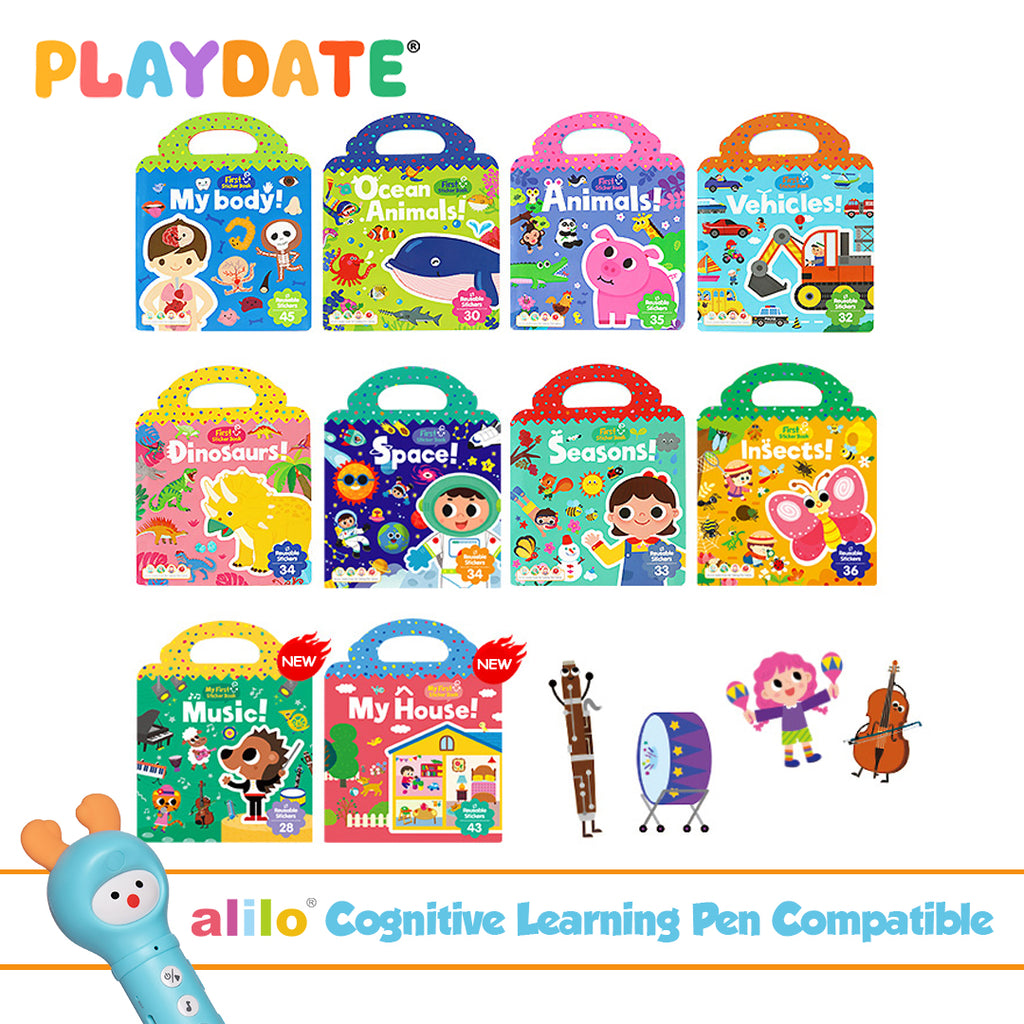 Playdate Smart Readers Collection: First Sticker Book (10 Books)