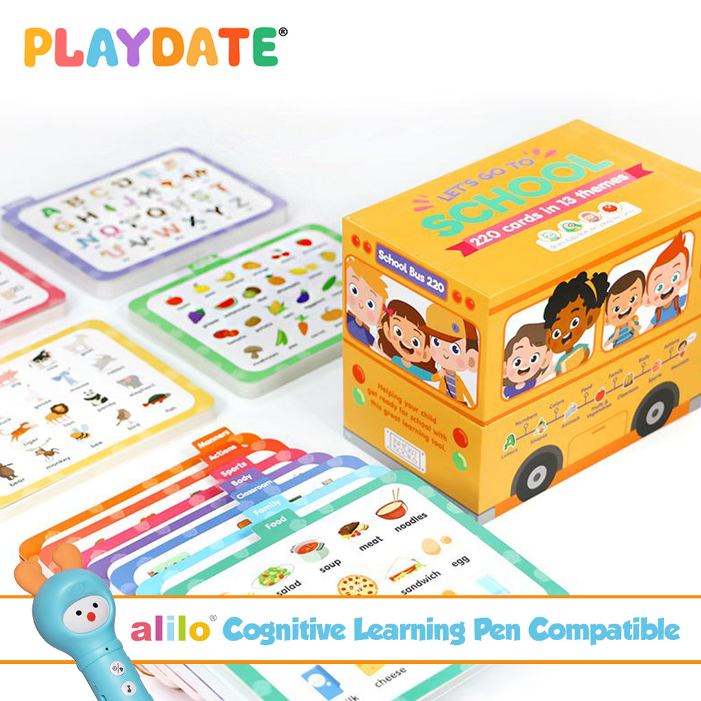 Playdate Smart Readers Collection: Let's Go To School (220 Cards)