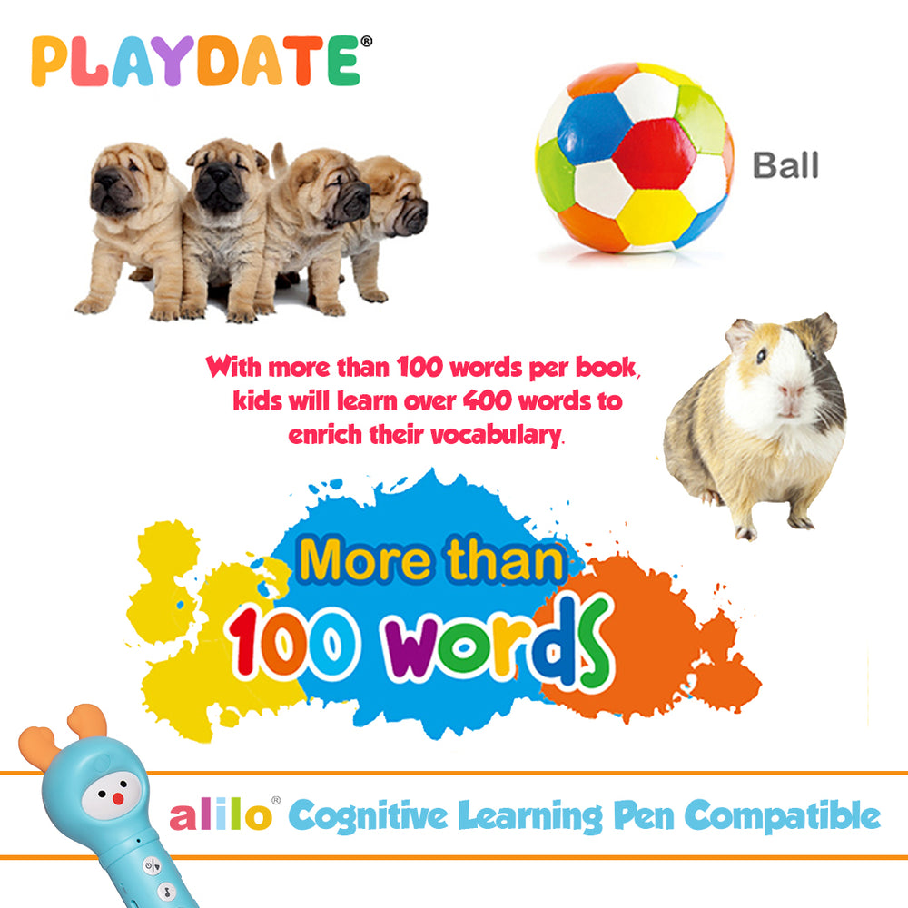 Playdate Smart Readers Collection: Look Speak Learn (4 Books)