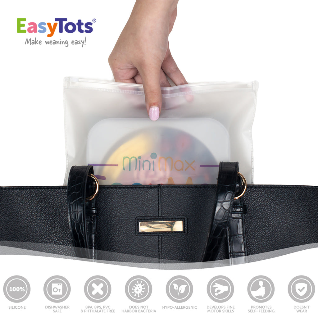 EasyTots EasyMat MiniMax: Portable Open Baby Suction Tray