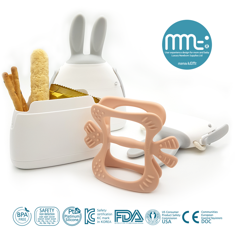 Mama's TEM Nabi Monster Premium Teether + Bunny Case