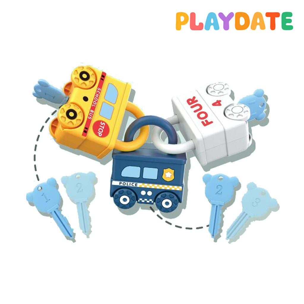 Playdate Matching Train Locks Educational Toys
